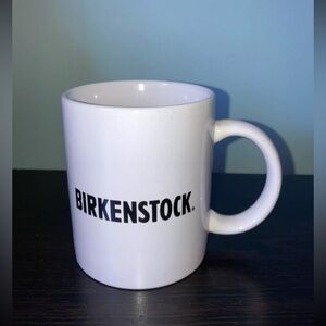 Vintage White Birkenstock Coffee Tea Drink Cup Mug Ceramic New Collectible